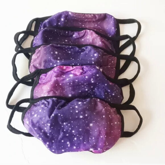 NEW Starry Sky Face Masks Set of 5 - Picture 1 of 3
